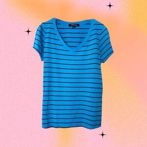 Striped V-Neck Tee